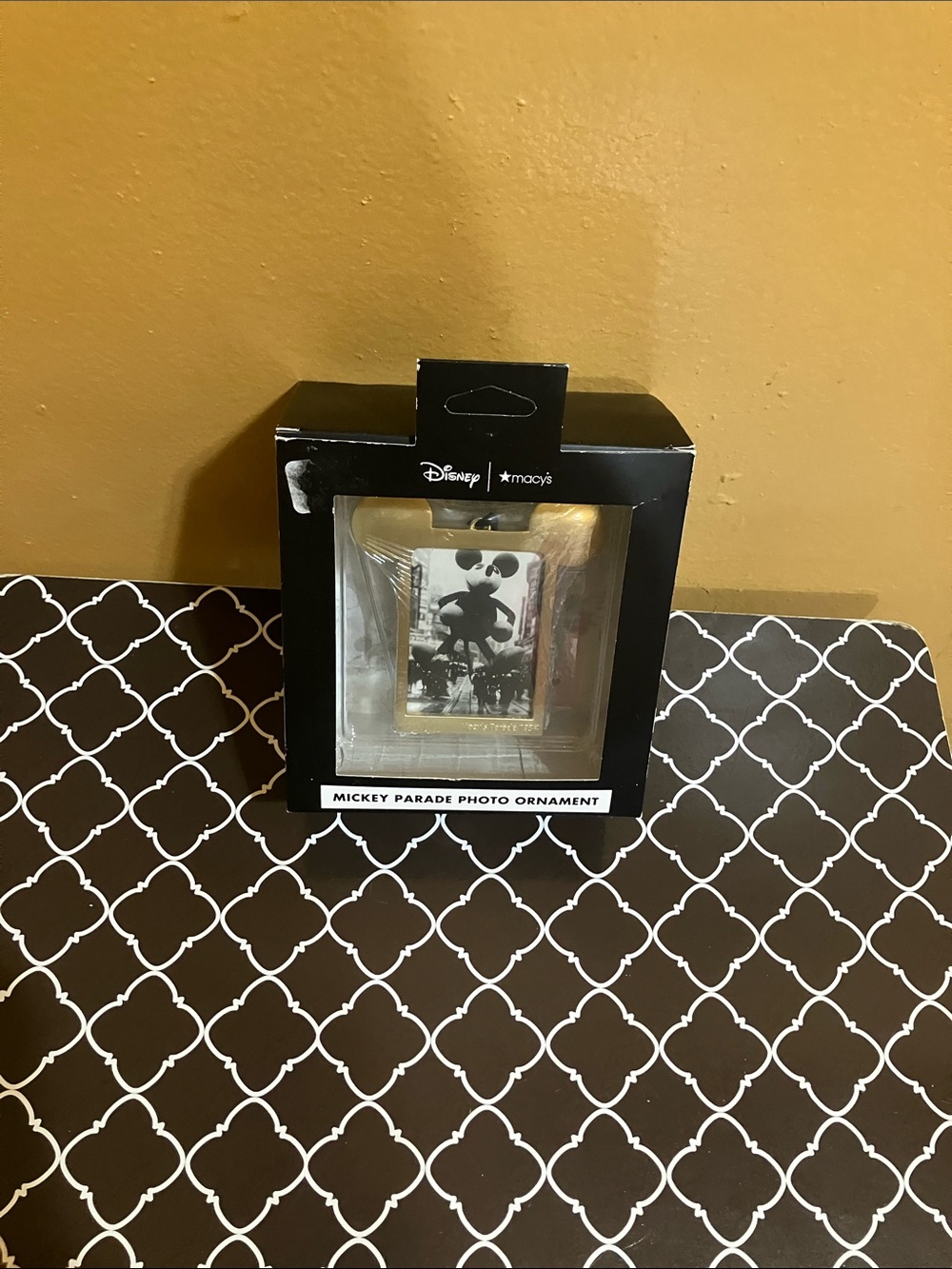 Disney Gold Mickey Parade Photo Frame Ornament